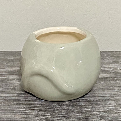 Small Round Ceramic Pot Dish With Hearts Heart Plant Pot Planter Bud Vase Holder