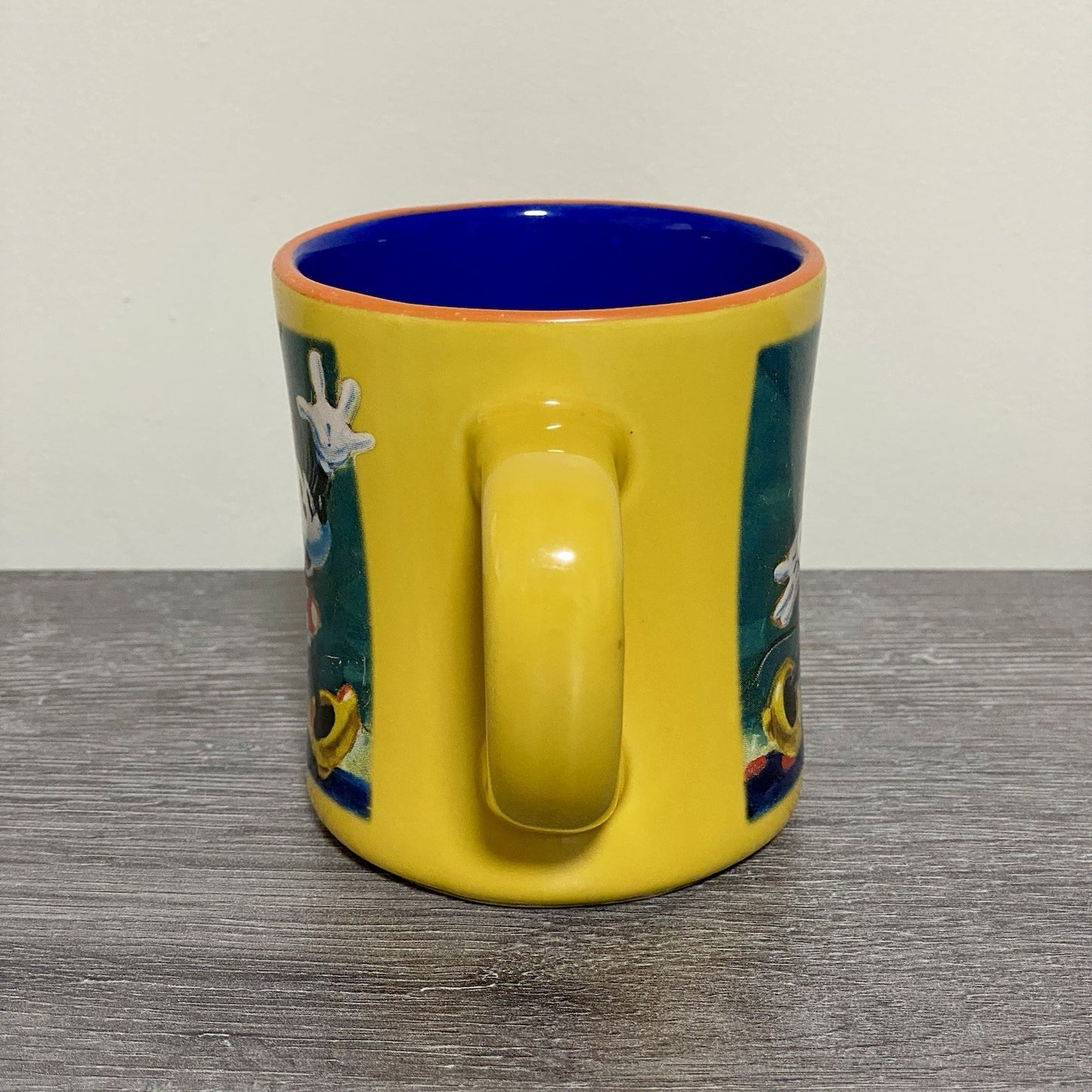 Official Disney Store Minnie Mouse Coffee Mug Yellow Vintage Retro Tea Cup Rare
