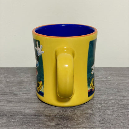 Official Disney Store Minnie Mouse Coffee Mug Yellow Vintage Retro Tea Cup Rare