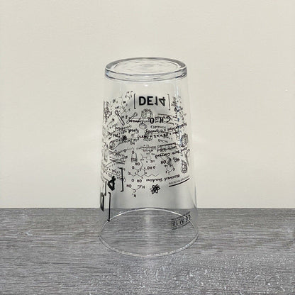 DE14 Math Science Learning Formula Scientific Pint Glass Bar Pub Glasses Rare