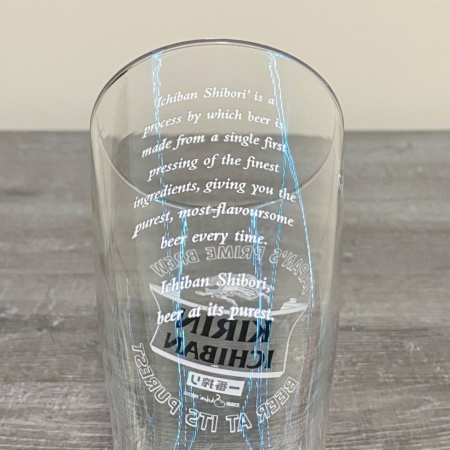 Kirin Ichiban Tokyo Beer Pint Glass Bar Pub Glasses Brand New - Choose Your Qty