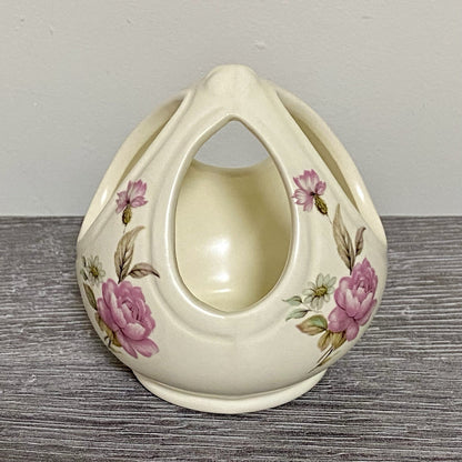 Vintage Floral Vase Tea Light Candle Holder Purbeck Gifts Poole Dorset England