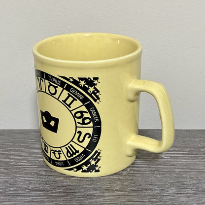 Vintage Astrological Zodiac Coffee Mug 1970s Retro Tea Cup Made In England Rare