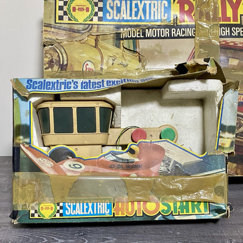 Vintage Scalextric Rally Cross C579 Set & Auto Start Accessory C275 Bundle Rare