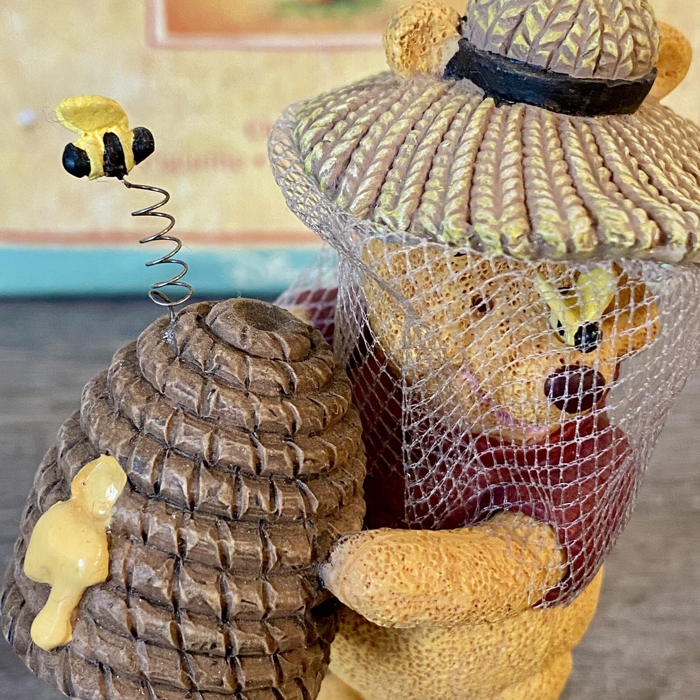 Simply Pooh Figurine Hive Fig Isn’t It Funny How A Bear Likes Hunny Disney Rare