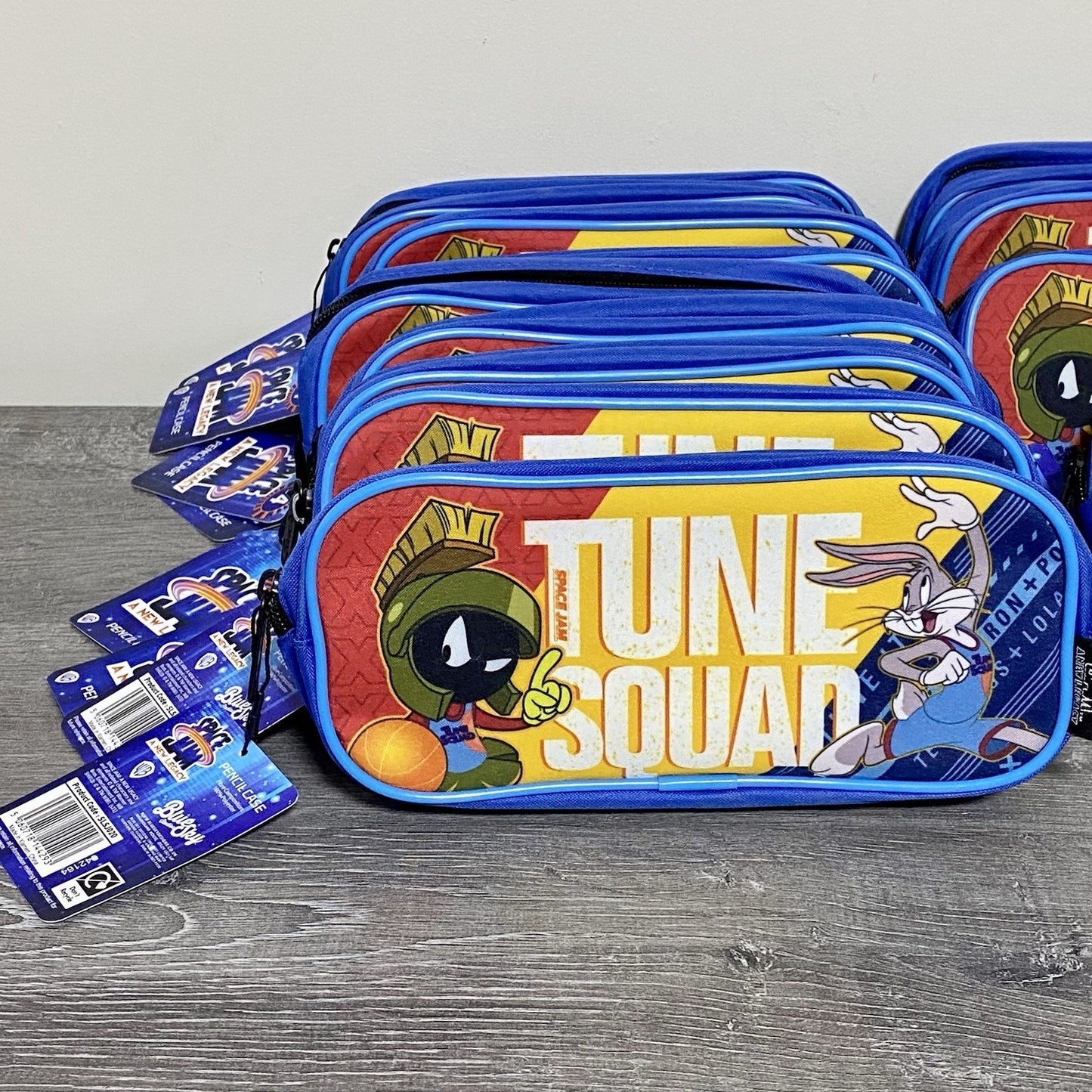 Pencil Case Cases With Zip 14x Job Lot Bulk Nerf Space Jam Bugs Bunny Bundle