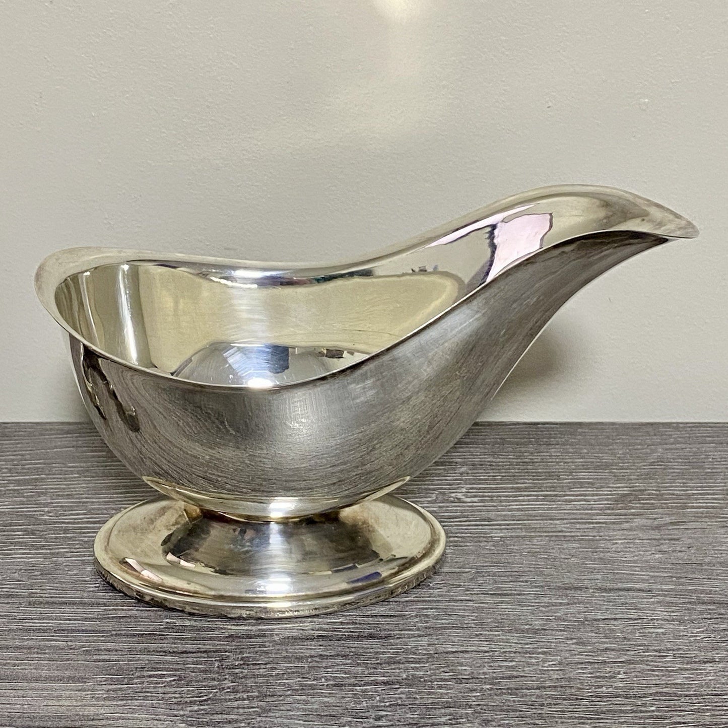 Vintage Silverplate Gravy Sauce Boat Retro Art Silver Plate Broken Handle Spares