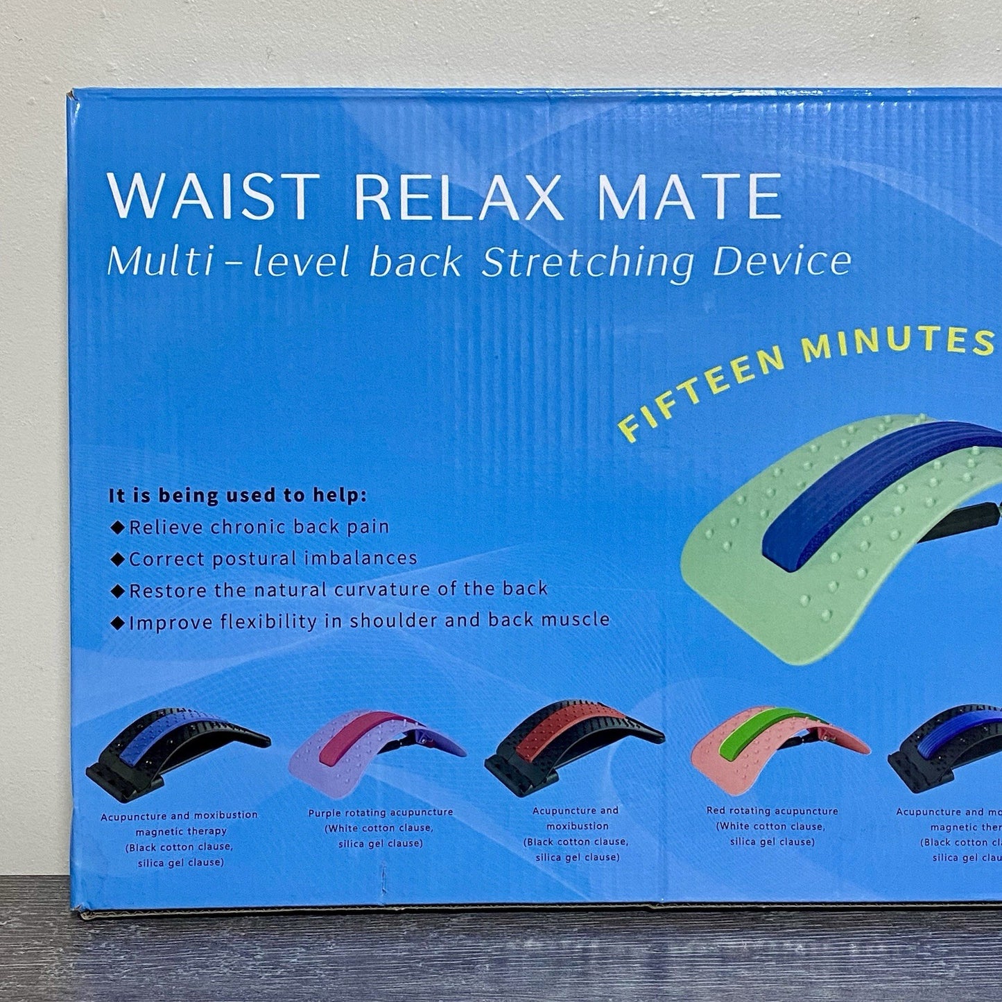 Multi Level Lower Back Stretching Waist Relax Mate Black Fitness Stretch Tool