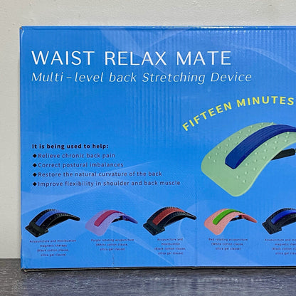 Multi Level Lower Back Stretching Waist Relax Mate Black Fitness Stretch Tool