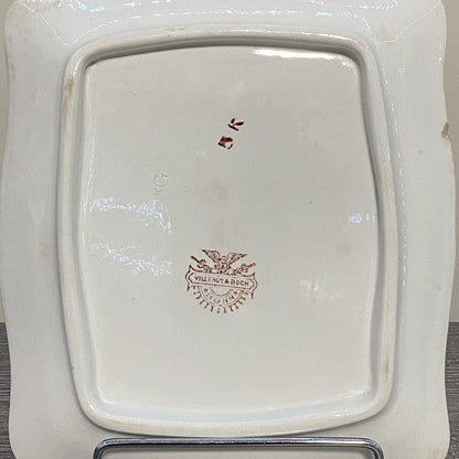 Vintage Villeroy & Boch Rectangular Butter Cheese Dish With Lid Art Deco Rare