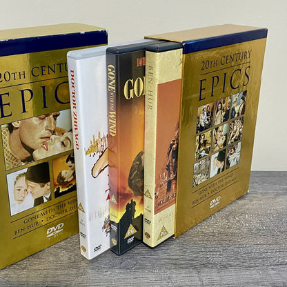 20th Century Epics Gone With the Wind Ben-Hur Doctor Zhivago DVD 2001 Box Set