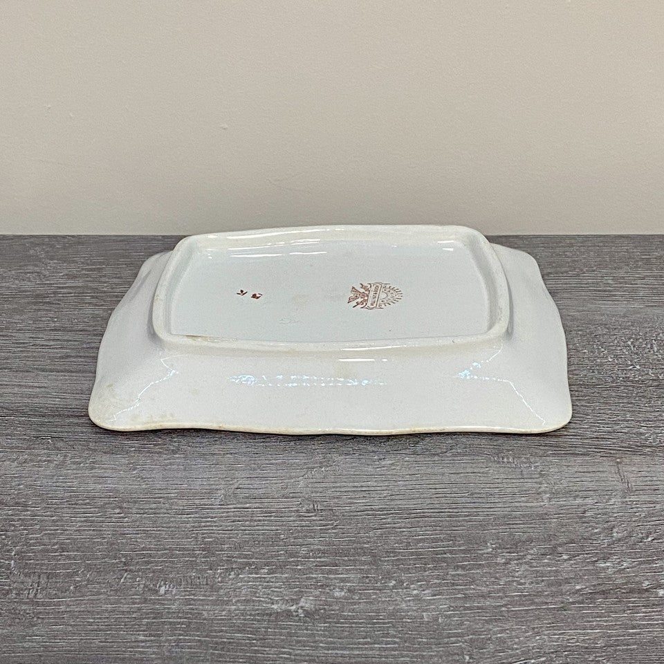 Vintage Villeroy & Boch Rectangular Butter Cheese Dish With Lid Art Deco Rare