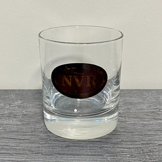 Nene Valley Railway NVR Drinking Juice Water Whisky Rocks Glass Train Theme Rare