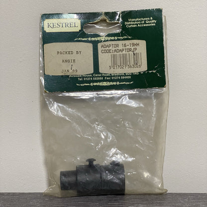 Vintage Kestrel Keltic Range Curtain Pole 16mm To 19mm Adapter Kit Black Rare
