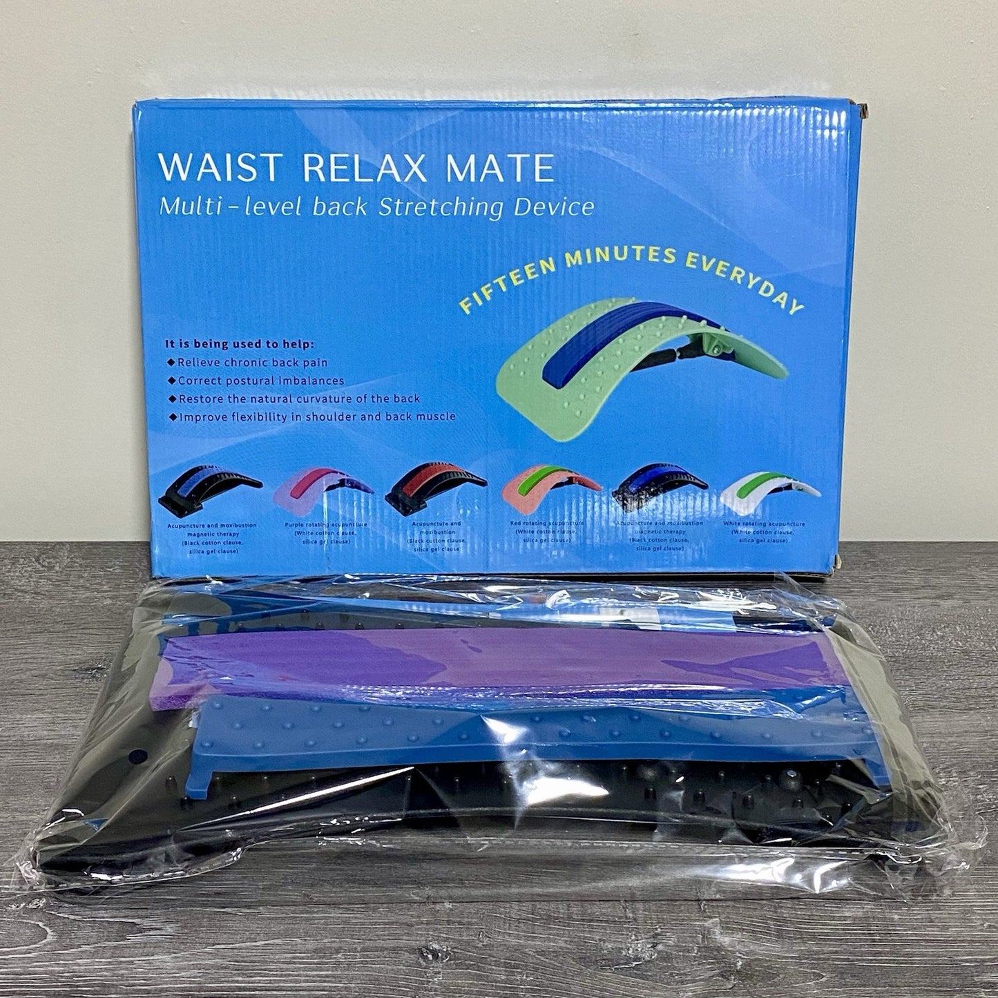 Multi Level Lower Back Stretching Waist Relax Mate Black Fitness Stretch Tool