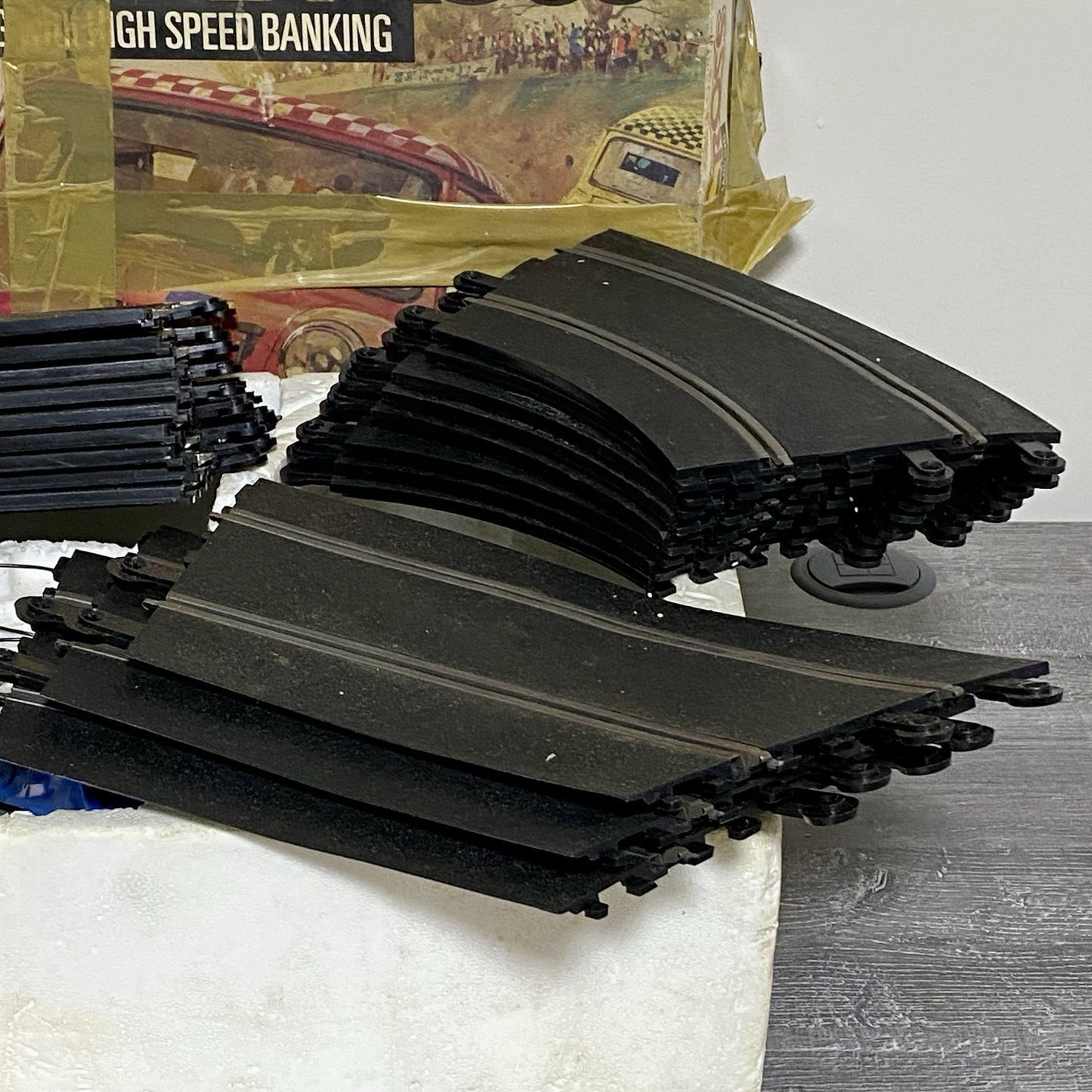 Vintage Scalextric Rally Cross C579 Set & Auto Start Accessory C275 Bundle Rare