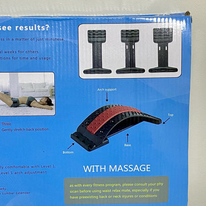 Multi Level Lower Back Stretching Waist Relax Mate Black Fitness Stretch Tool