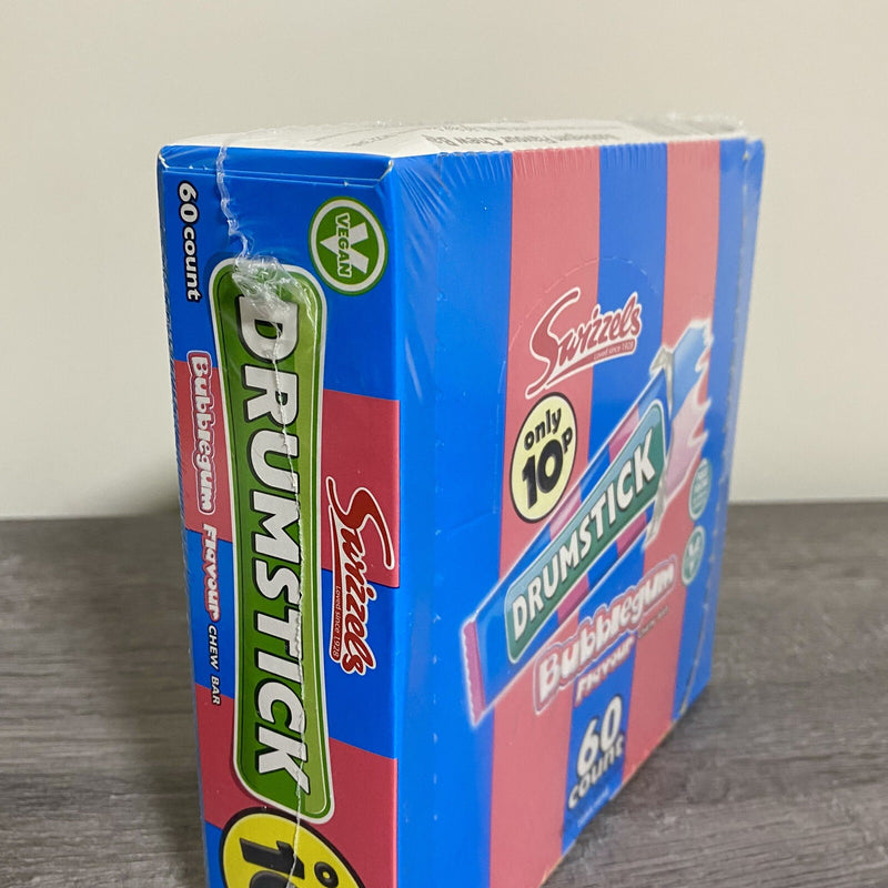 Swizzels Drumstick Bubblegum Flavour Chew Bar 60 Count Sealed Box Discontinued
