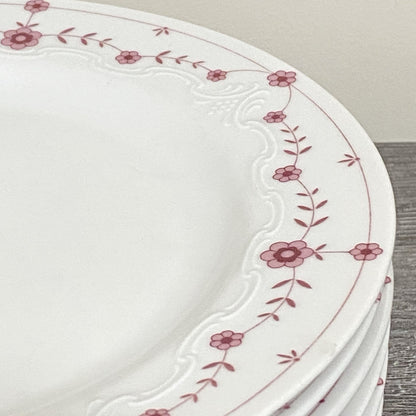 Scherzer Bavaria Art Deco Floral Round 9” Plates Flower Pattern Set Of 7 Germany