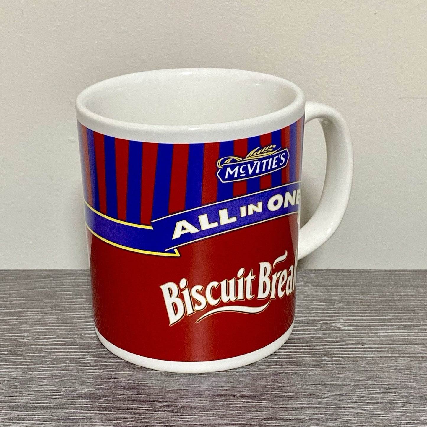 Vintage Mcvities All In One Biscuit Break Coffee Mug Tea Cup Made In England New