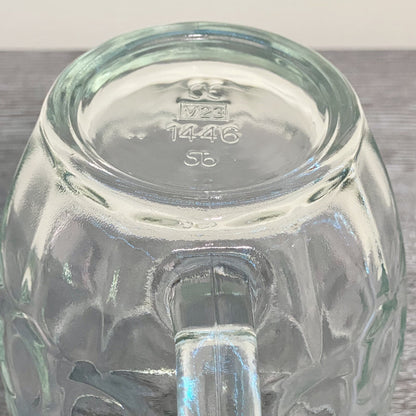 Traditional Dimple Pint Heavy Lager Beer Pub Mug Glass & Handle SB Austria Rare