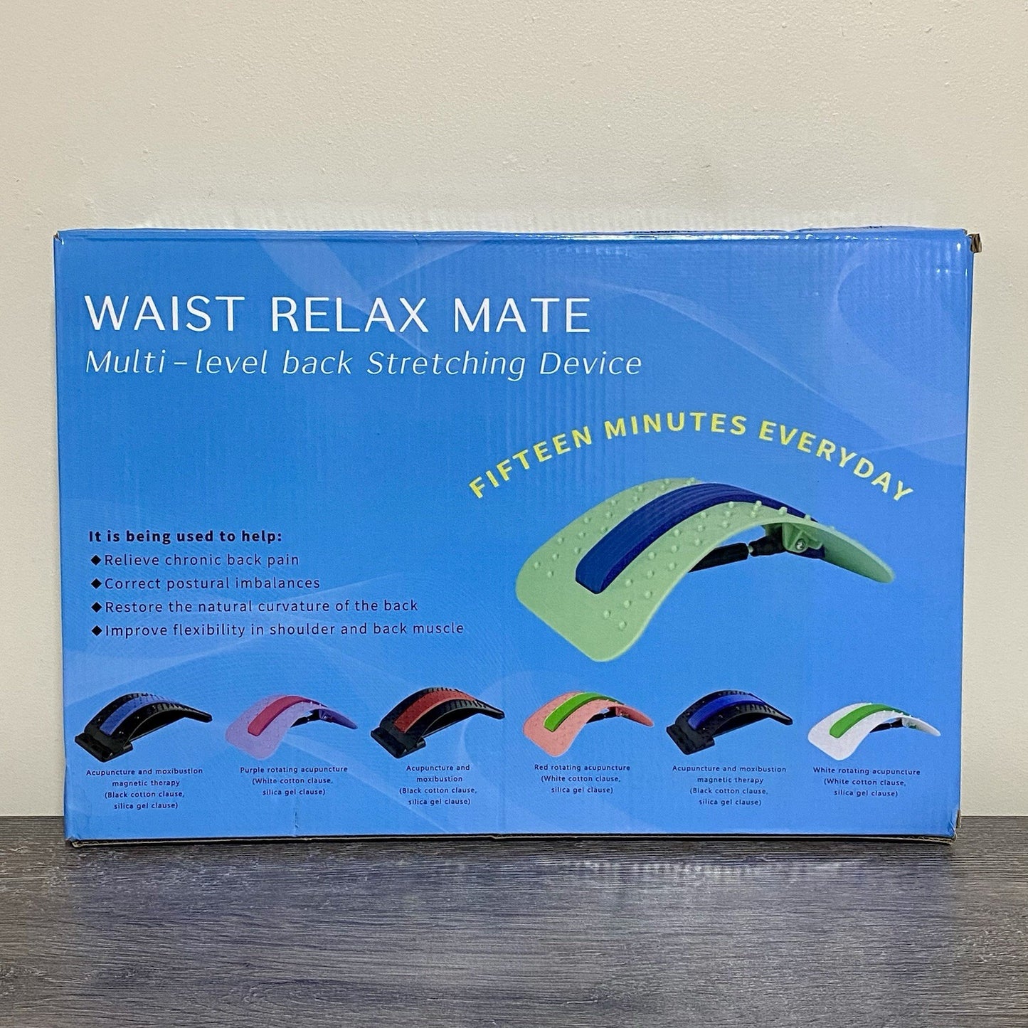Multi Level Lower Back Stretching Waist Relax Mate Black Fitness Stretch Tool