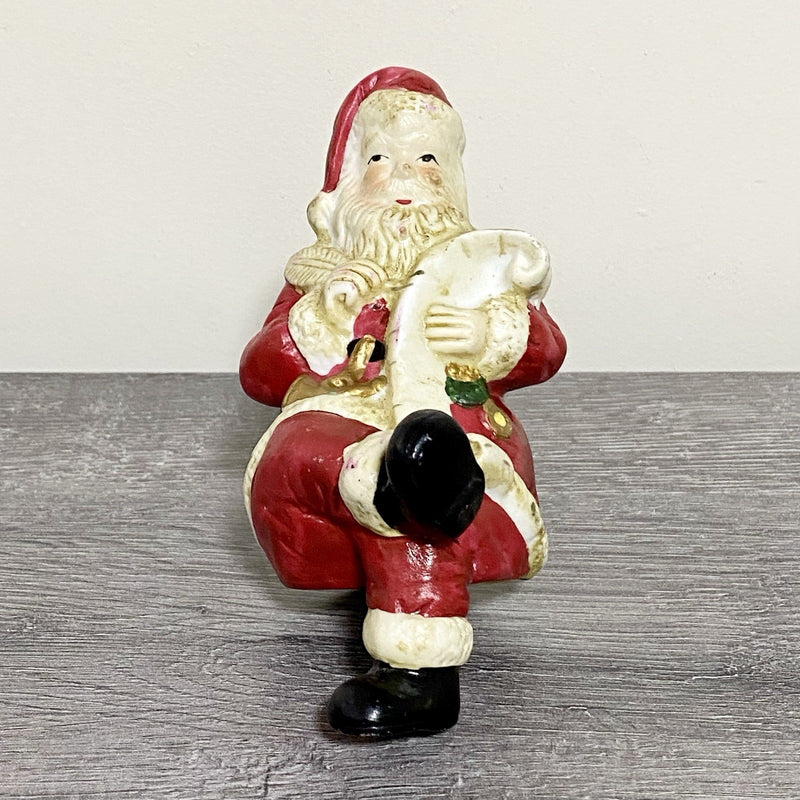 Vintage Santa Claus Christmas Tree Topper Xmas Seasonal Collectible Rare
