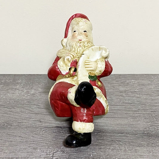 Vintage Santa Claus Christmas Tree Topper Xmas Seasonal Collectible Rare
