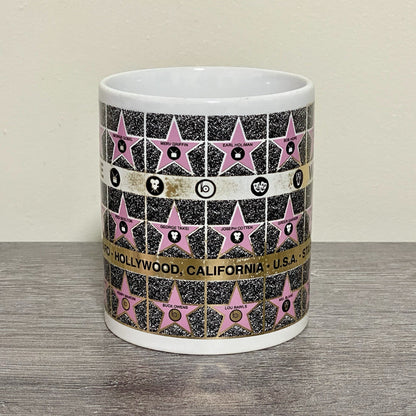 Vintage Hollywood Walk Of Fame Coffee Mug Tea Cup 1992 Famous Stars Celebrities