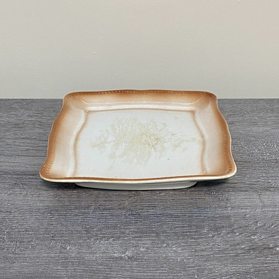 Vintage Villeroy & Boch Rectangular Butter Cheese Dish With Lid Art Deco Rare