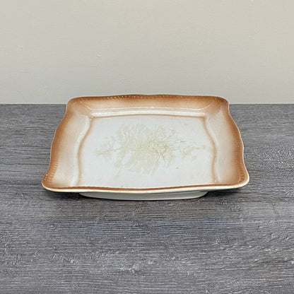 Vintage Villeroy & Boch Rectangular Butter Cheese Dish With Lid Art Deco Rare
