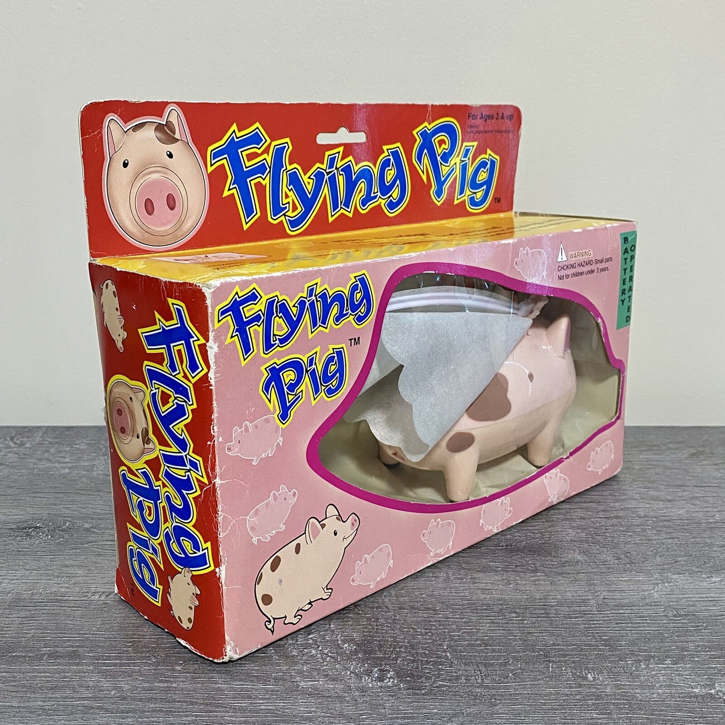 Vintage Flying Pig The Original Battery Operated Wings Mobile Boxed Rare BNIB