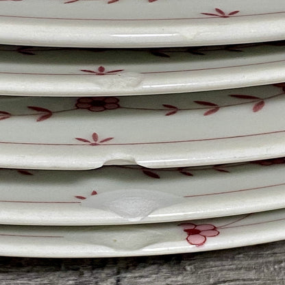 Scherzer Bavaria Art Deco Floral Round 9” Plates Flower Pattern Set Of 7 Germany