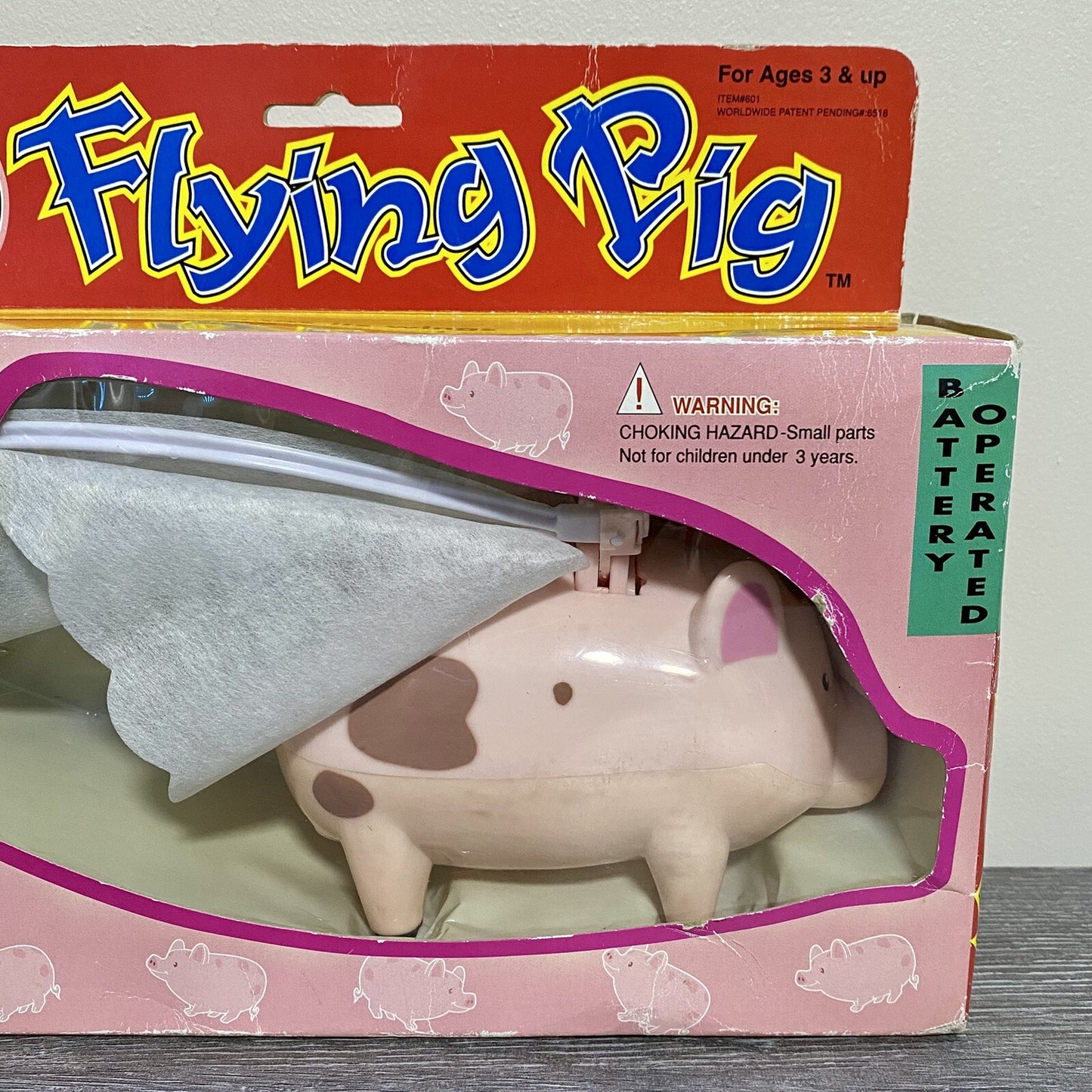 Vintage Flying Pig The Original Battery Operated Wings Mobile Boxed Rare BNIB