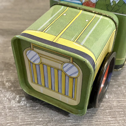 Vintage Harrods Express Truck Car With Moving Wheels & Lid Collectible Tin Rare