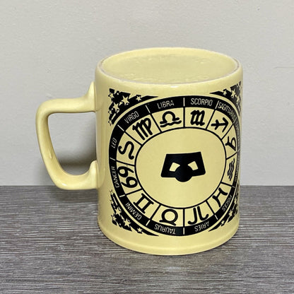 Vintage Astrological Zodiac Coffee Mug 1970s Retro Tea Cup Made In England Rare