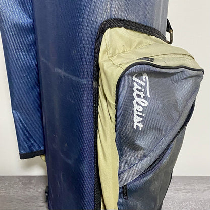 Titleist 5 Way Golf Bag & Navy Blue With Multi 5 Zipped Storage Pockets