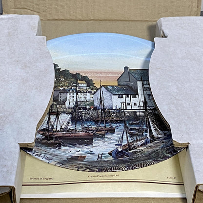 1988 Polperro By Kevin Platt Poole Pottery Famous Fishing Harbours Series Plate