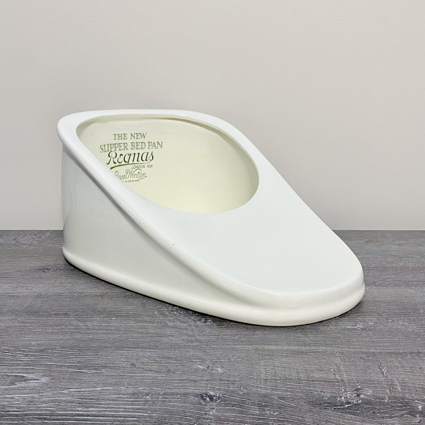 Royal Winton Vintage Bed Pan Original Design The New Slipper Bed Pan White Rare