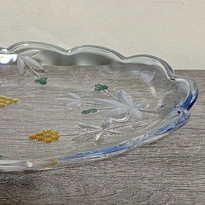 Vintage Mikasa Garden Terrace Oval Platter Serving Plate Floral Art Deco Rare