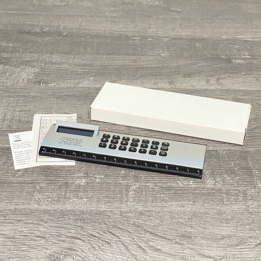 Calculator 6” Ruler Combo All In 1 Battery Powered Boxed School Work Stationary