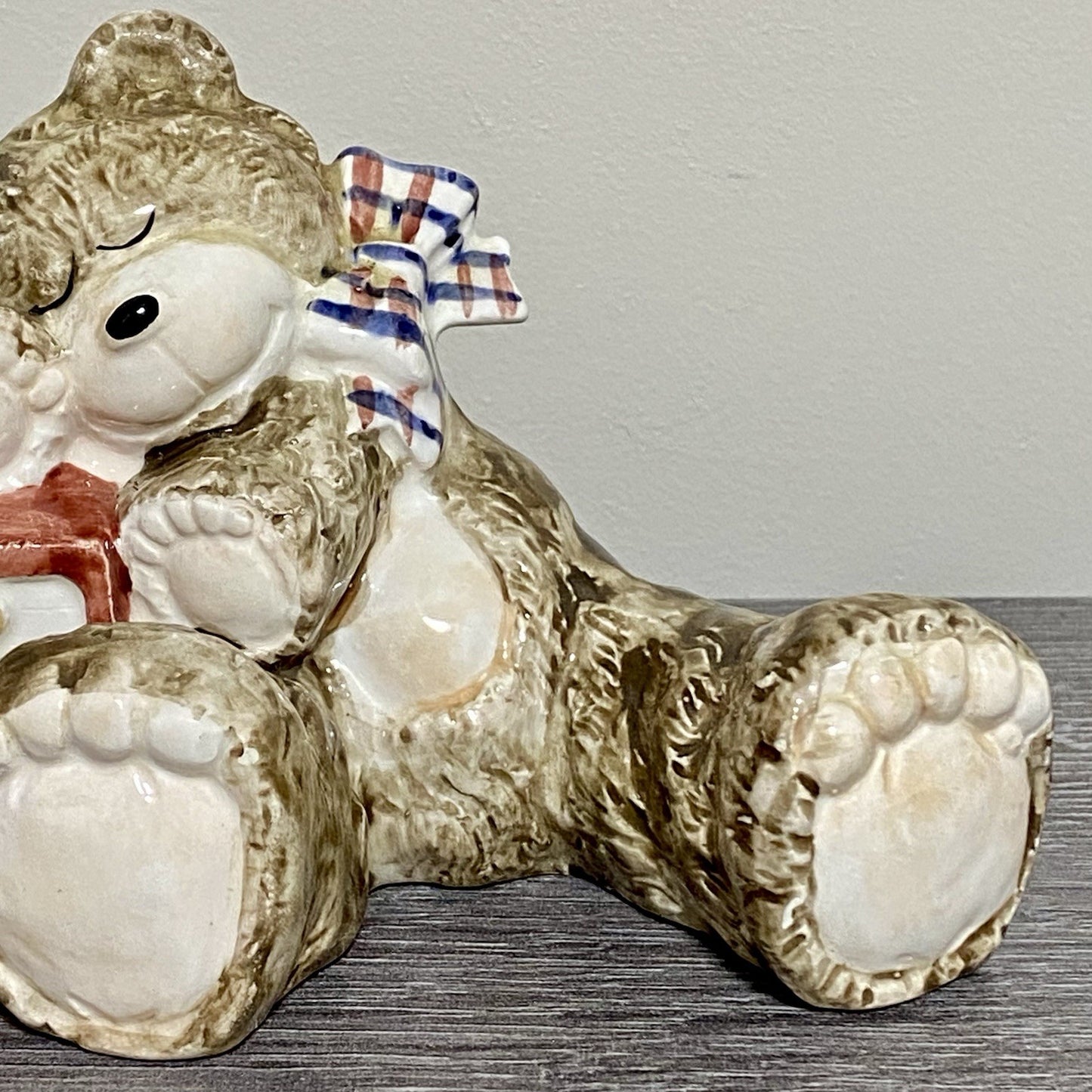 Unique Teddy Bear Themed Money Box Piggy Bank Coin Storage Art Decorative Rare