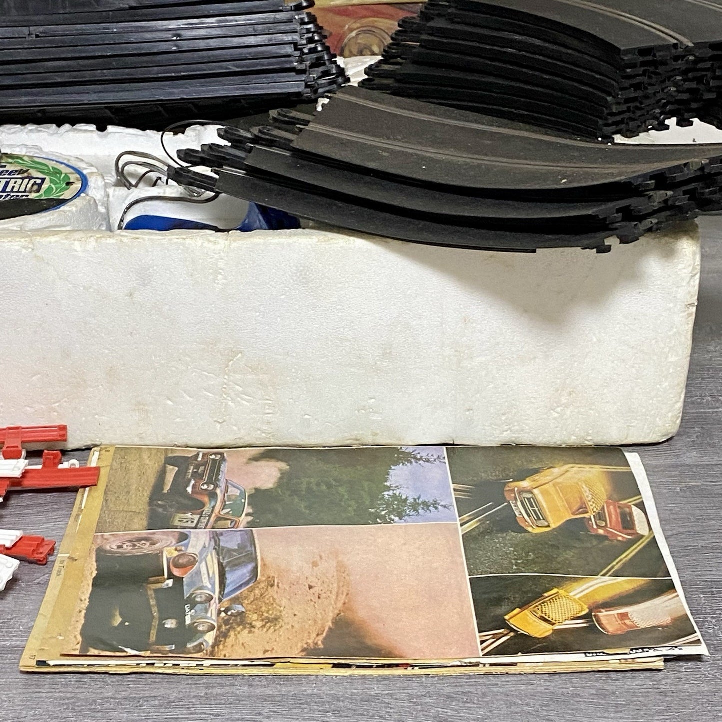 Vintage Scalextric Rally Cross C579 Set & Auto Start Accessory C275 Bundle Rare