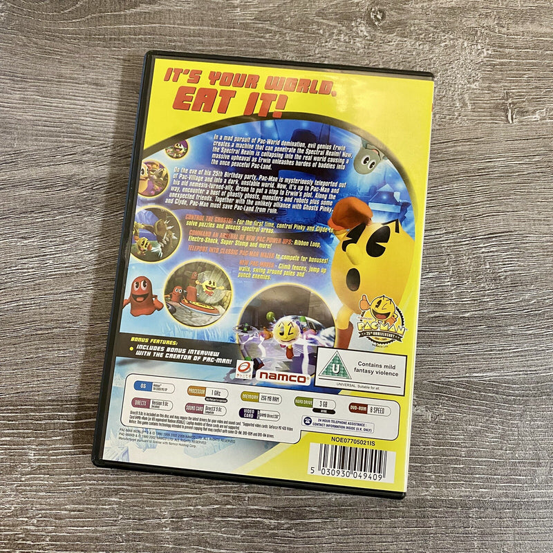 Pac-Man World 3 PC DVD-ROM Windows 2006 Only DVD Compatible Rare Game Namco