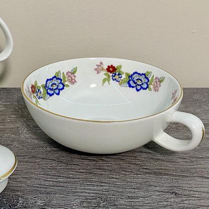 Royal Tara Single Teapot & Stacking Tea Cup Bone China Floral Harmony Galway