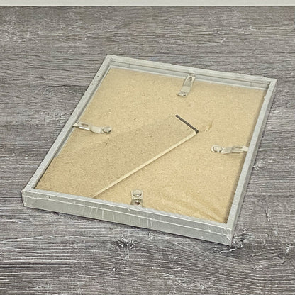 Silver Picture Photo Frame Landscape/Portrait Glass 8x6 Freestanding Hang Wilko