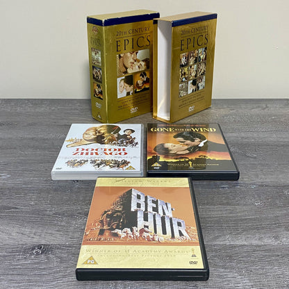 20th Century Epics Gone With the Wind Ben-Hur Doctor Zhivago DVD 2001 Box Set