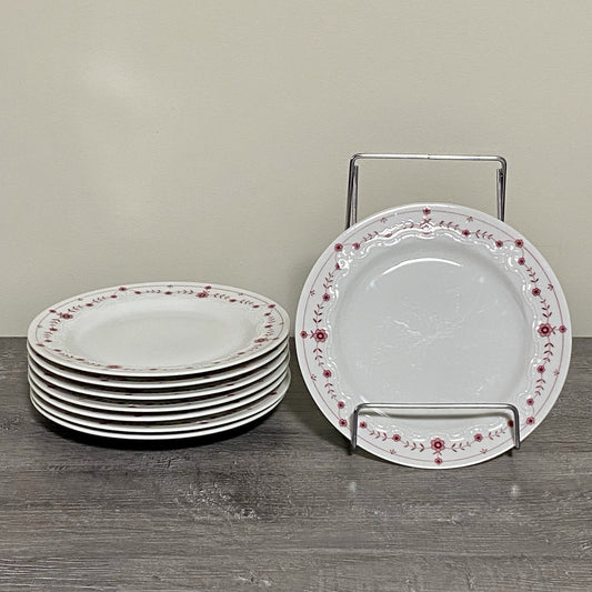 Scherzer Bavaria Art Deco Floral Small Plates Flower Side Plate Set Of 8 Germany