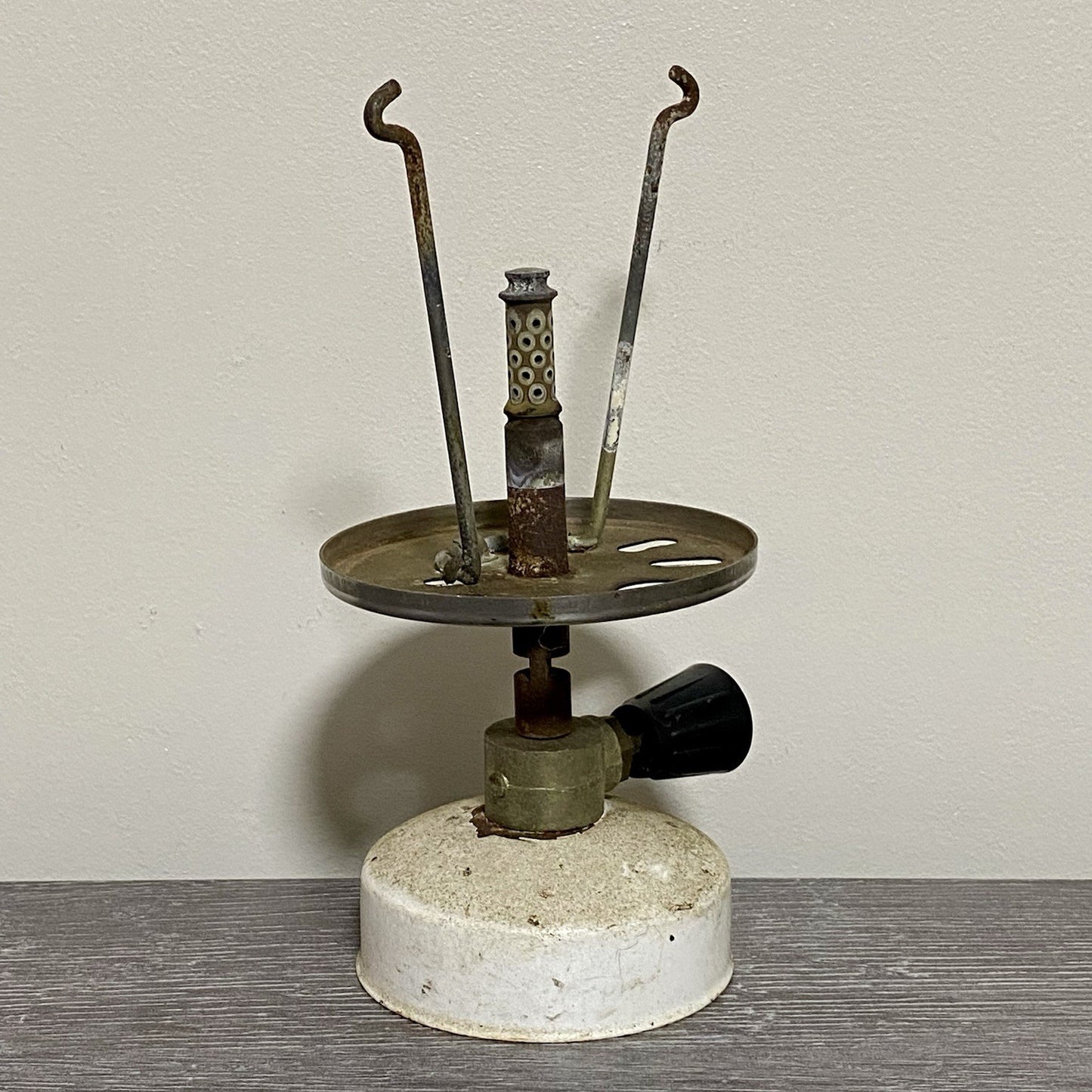 Vintage Parasene Gas Lamp Camping Travel Lantern Flame Burner Mantle With Valve