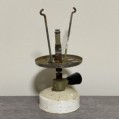 Vintage Parasene Gas Lamp Camping Travel Lantern Flame Burner Mantle With Valve